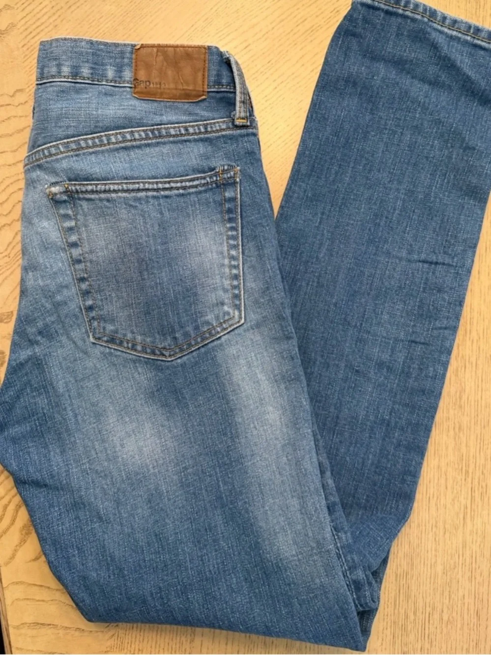 Classiccore Preppy Streetwear Gap 1969 Light Blue Denim Skinny Fit Jeans 31x32